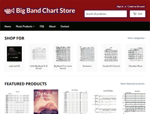 Tablet Screenshot of bigbandchartstore.com